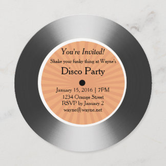 Zilver vinylschijf kaart