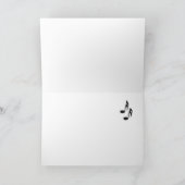 Zilver Violin Hartelijk dank, kaart leeg binnenin (Binnen)