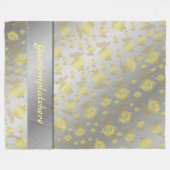 zilver, vis, metaal, abstract, kunst, visserij, st fleece deken (Voorkant (Horizontaal))