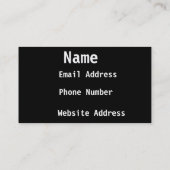 Zilver Visitekaartje (Achterkant)