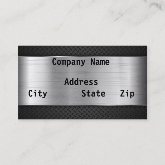 Zilver Visitekaartje (Voorkant)