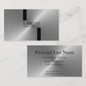 Zilver Visitekaartje (Voorkant / Achterkant)