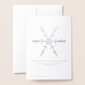 Zilver Vrolijk Kerstfeest Gelukkig Nieuwjaar Sneeu Folie Kaarten (Met envelop)