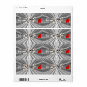 Zilver vrouw etiket (Full Sheet)
