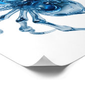 Zilver WATERSPIN Grafisch Ontwerp Poster (Hoek)