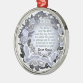 Zilver Wedding Jubileum Ornament (Links)