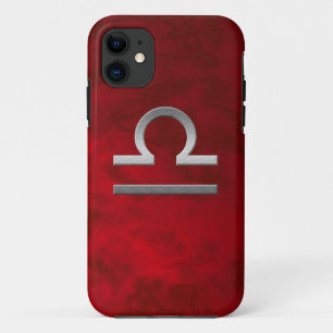 zilver weegschaal - rood Case-Mate iPhone case