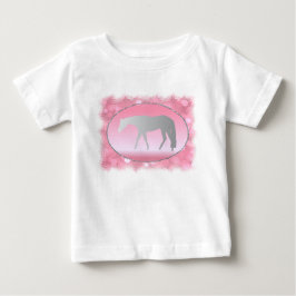 Zilver Western Pleasure Horse op Roze Brokeh