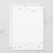 Zilver & Wit | Moderne Chic 30e Verjaardagsfeestje Kaart (Achterkant)