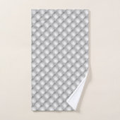 Zilver Wit Nep Diamant Patroon Hotel Chic Bad Handdoek (Handdoek)
