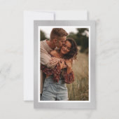  zilver & wit sierrand RSVP Kaartje (Achterkant)