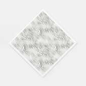 Zilver Wit Zebraprint Servet (Hoek)