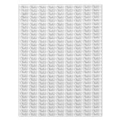 Zilver Witte Cheers Viering Tafelkleed (Voorkant)