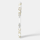 Zilver Witte Goud Diamant Juwelen Bloemig Case-Mate iPhone Case (Achterkant / Rechts)