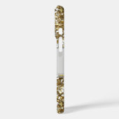 Zilver Witte Goud Diamant Juwelen Glitters Case-Mate iPhone Case (Achterkant / Links)