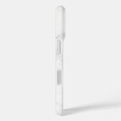Zilver Witte Marmeren Kringeltekenstijl Case-Mate iPhone Case (Achterkant / Rechts)