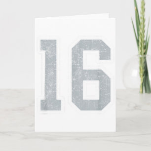 Zilver Witte Nummer 16 Jersey Speler Uniform #16 Kaart