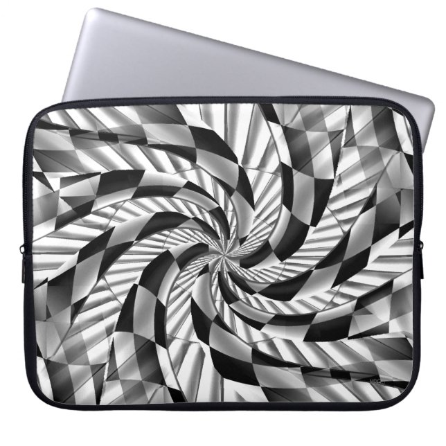 Zilver zalen... laptop sleeve (Voorkant)