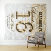 Zilver Zestien Gouden Nep Folie Glitterend Tapijt Wandkleed (In Situ (horizontaal))