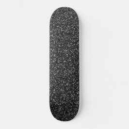 Zilver-zinnig glitterpatroon skateboard