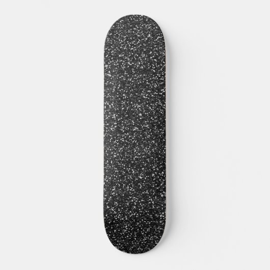 Zilver-zinnig glitterpatroon skateboard (Voorkant)