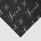 Zilver Zoet 16 Zestien ELKE KLEUR Verjaardagsfeest Tissuepapier (Detail)