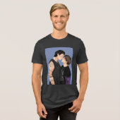 Zilver Zoete St Cobalt Tri-Blend Shirt (Voorkant volledig)
