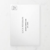 Zilver & Zwart 25e Huwelijksjubileum QR-code Drieluik Aankondiging (Cover)