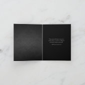 Zilver & Zwart  Gotisch Dankjewel Kaart (Binnen)