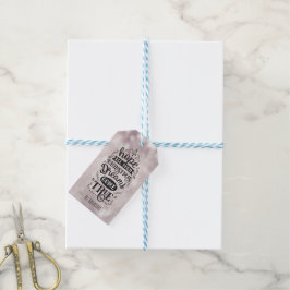 Zilver Zwart Kerst Droom Typografie Aangepast  Cadeaulabel