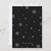 Zilver & Zwart | Kerstfeest Verlichting Kaart (Achterkant)
