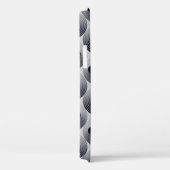 Zilver-zwart mozaïek: concentrische ringen textuur Case-Mate iPhone case (Achterkant / Rechts)