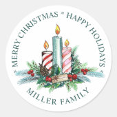 Zilver. zwart, oranje geometrisch gaming monogram  ronde sticker (Voorkant)