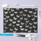 zilver, zwart, vlinder, metaal, decoratie, ontwerp tissuepapier (Craft)