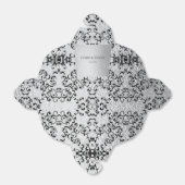 Zilver Zwart Werveltje Gotische bruiloft Bedankdoosjes (Uitgevouwen)