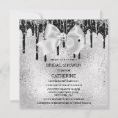 Zilver zwarte diamantschimmer licht luxe ruit kaart (Voorkant)