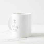 Zilver & Zwarte Moderne Douce Geschenken Koffiemok (Voorkant links)