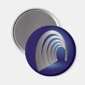 zilveraardtunnel magneet (Voorkant / Achterkant)