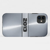 Zilverachtig, roestvrij staal 10 Case-Mate iPhone case (Achterkant (horizontaal))