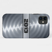 Zilverachtig, roestvrij staal 11 Case-Mate iPhone case (Achterkant (horizontaal))