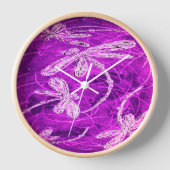 Zilverachtige libellen op een Magic Magenta Sky (Voorkant)