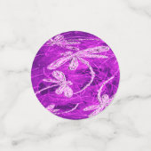 Zilverachtige libellen op een Magic Magenta Sky Confetti (Kleine voorkant)