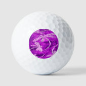 Zilverachtige libellen op een Magic Magenta Sky Golfballen (Voorkant)