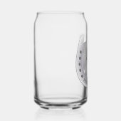 Zilverachtige Paard en Hoefijzer Embleem Gepersona Blikvorm Glas (Rechts)
