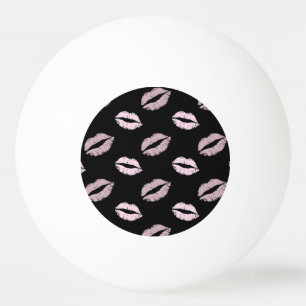 Zilverachtige Roze Kusjes Pingpongbal