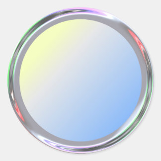 Zilverachtige sticker voor tekst, logo, afbeelding