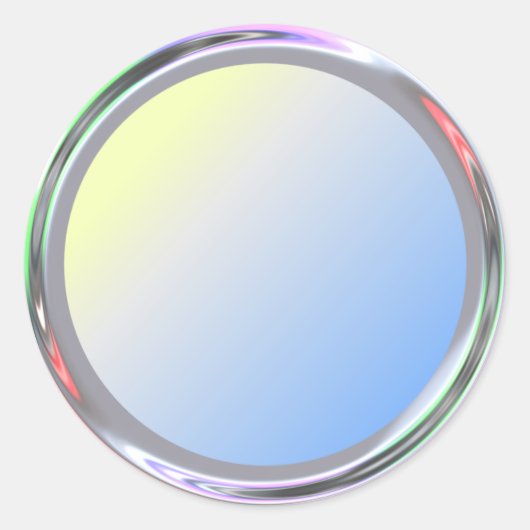 Zilverachtige sticker voor tekst, logo, afbeelding (Voorkant)