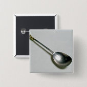 Zilverapostel met gouden afdichting, 1668 vierkante button 5,1 cm (Voorkant /achterkant)