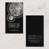 ZilverBall Black Damask Beauty-kaart Visitekaartje (Voorkant / Achterkant)