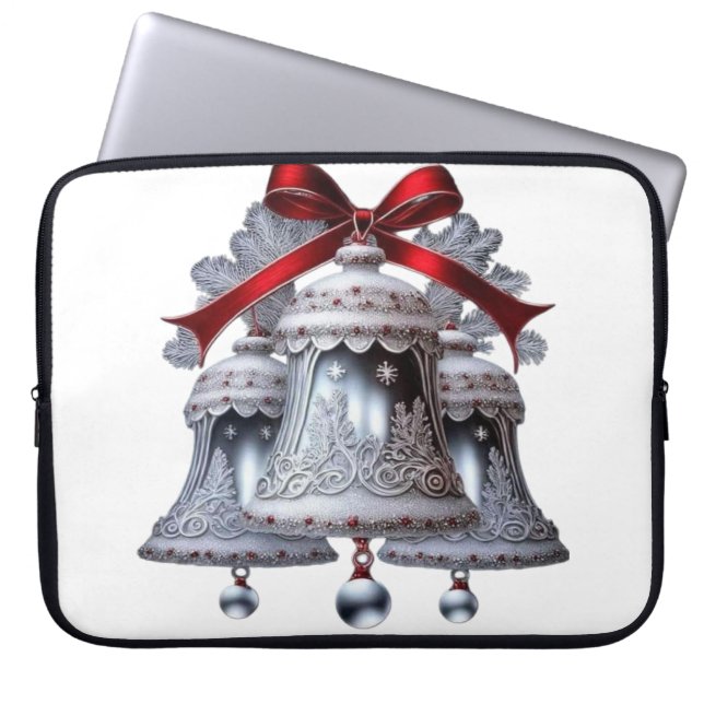 Zilverbellen Laptop Sleeve (Voorkant)
